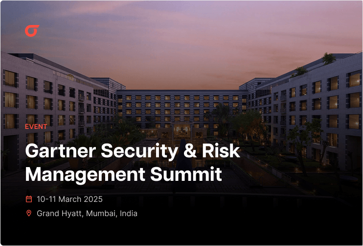 Gartner Security & Risk Management Summit - featured